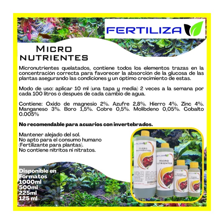 Micronutrientes 500 cc Fertiliza - Imagen 2