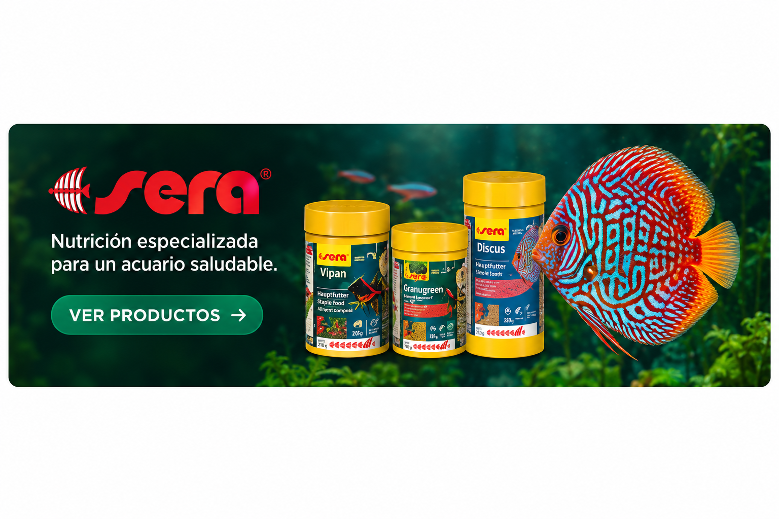 Sera - Nutrición especializada para un acuario saludable
